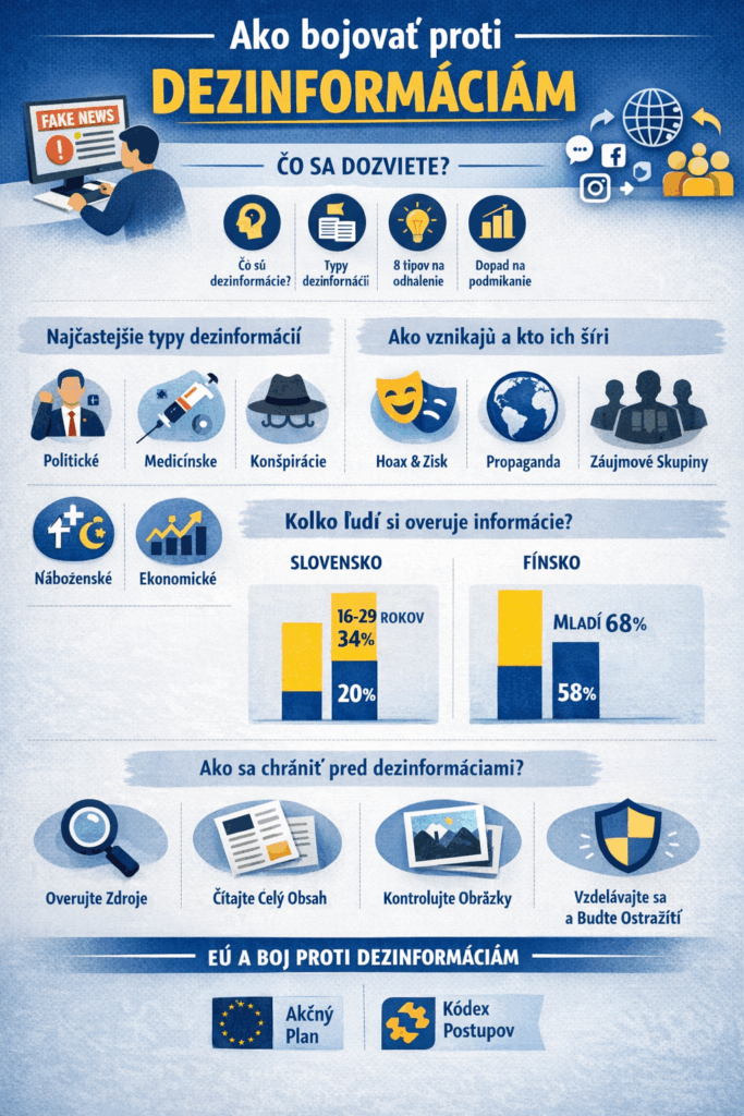 8 tipov ako rozpoznať dezinformácie - AI vygenerovane