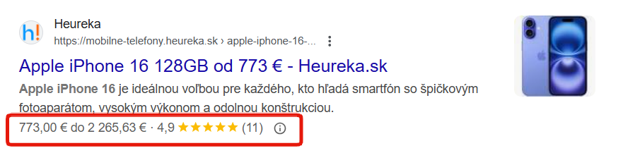 google strukturovane data