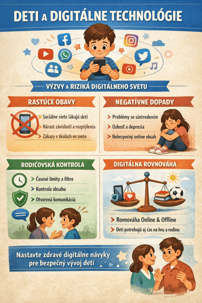 Ako chrániť deti pred nadmerným používaním mobilov a sociálnych sietí