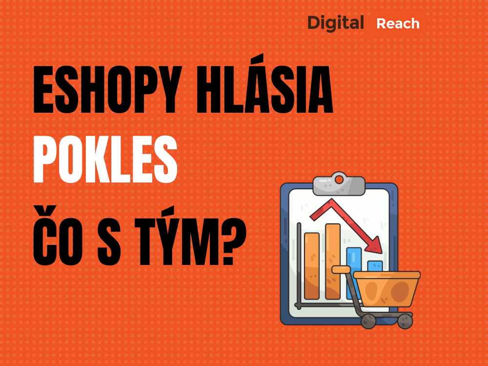 Ilustračný obrázok k téme poklesu objednávok v e-shopoch a možnostiam, ako na slabší predaj reagovať.