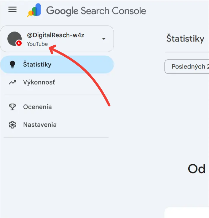 nove vlastnictvo socialna sieť v google search console